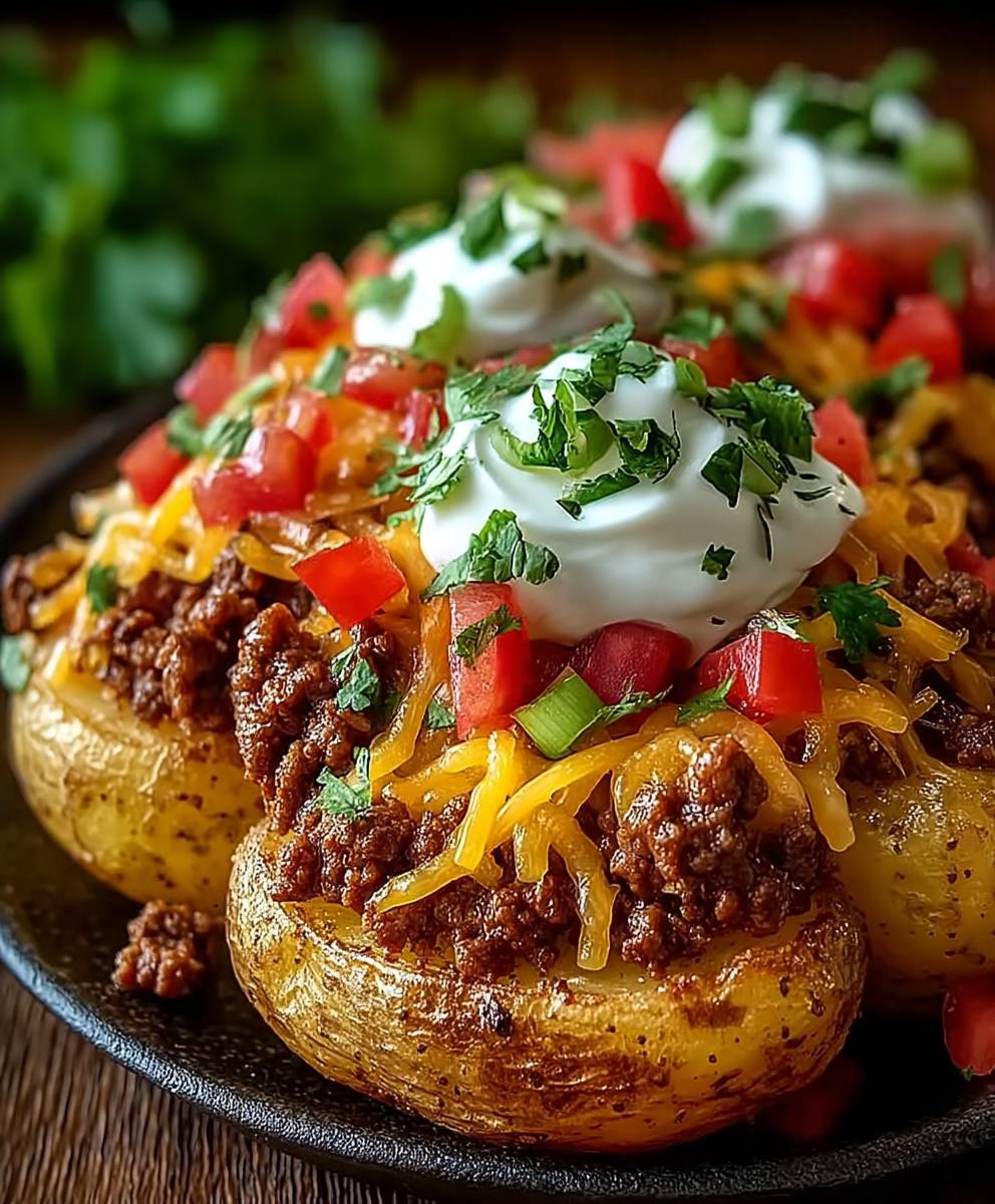 Cheesy Taco Potatoes