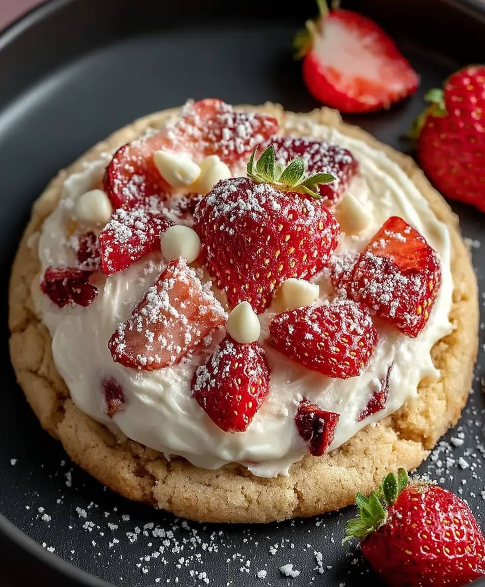 Strawberry Cheesecake Cookies