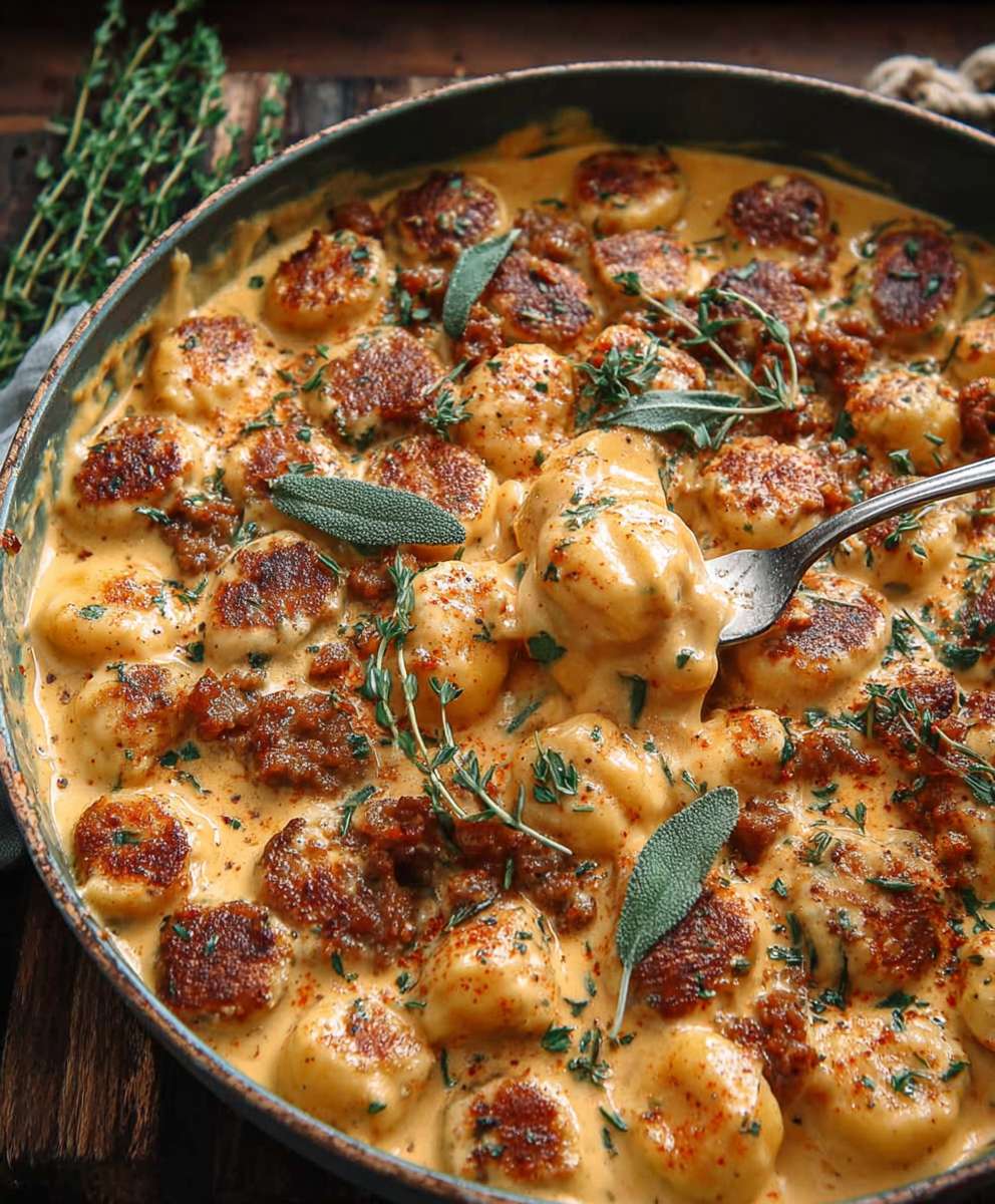 Butternut Squash Gnocchi with Sausage
