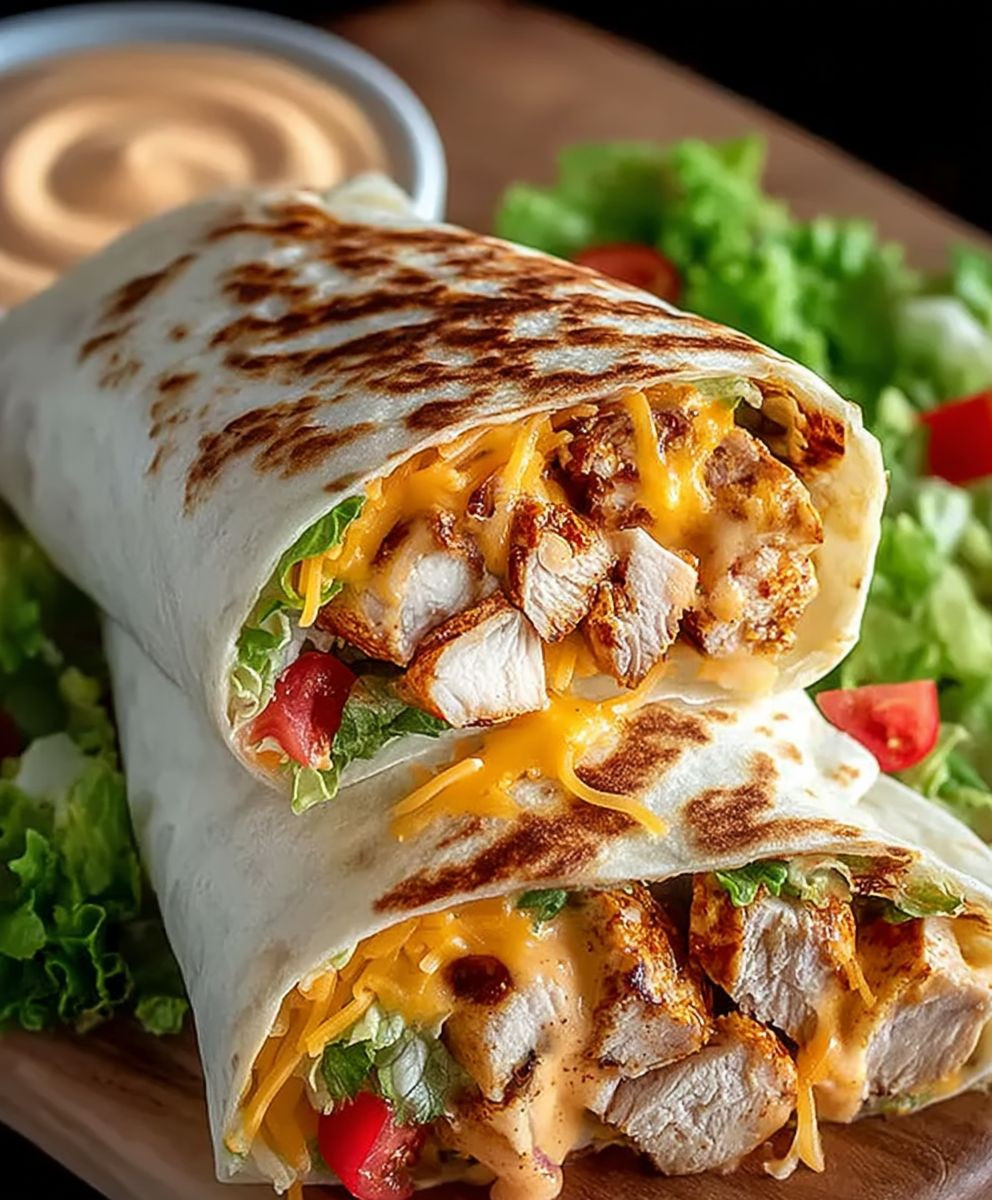 Chipotle chicken wrap