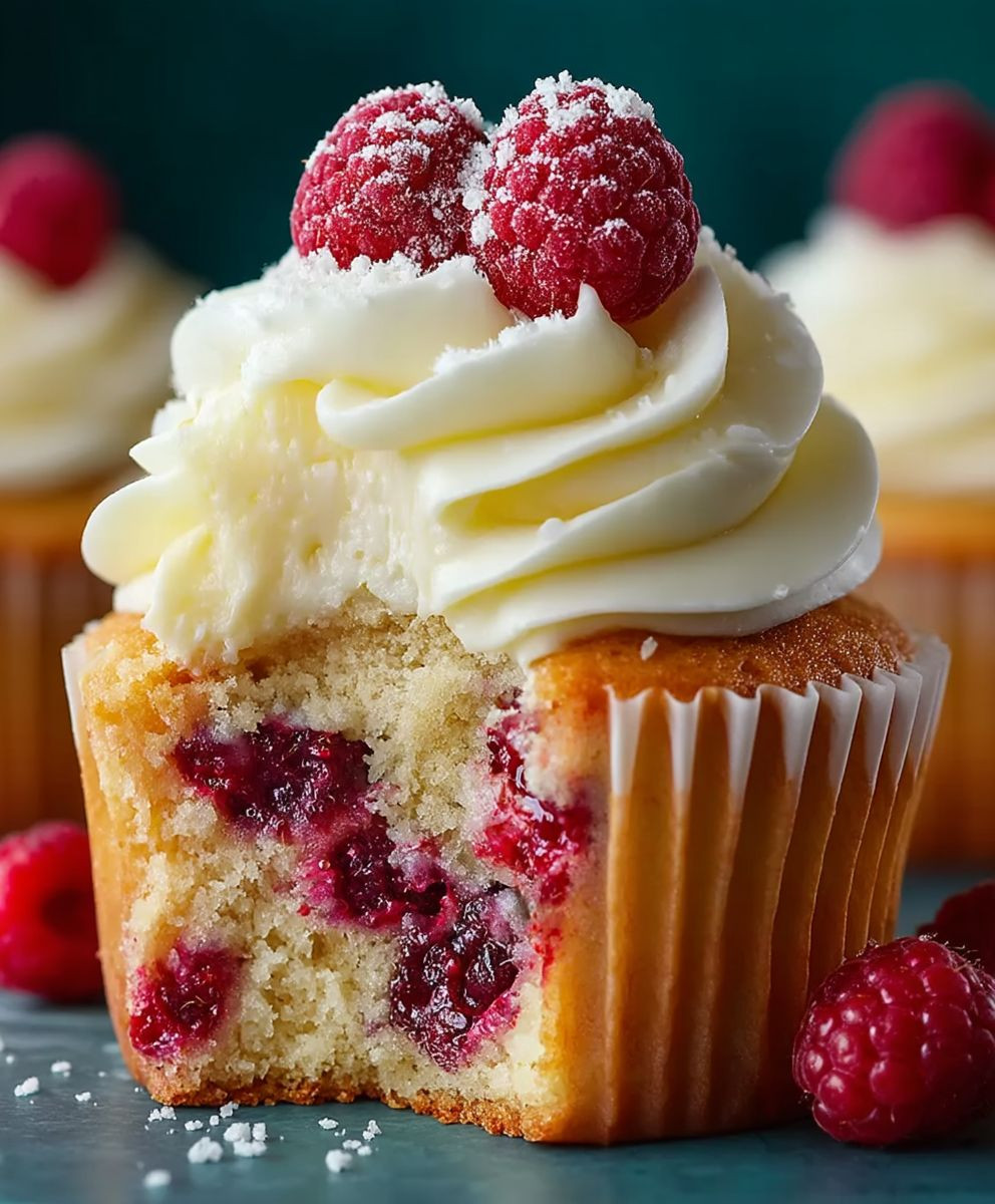 Raspberry lemon cupcakes