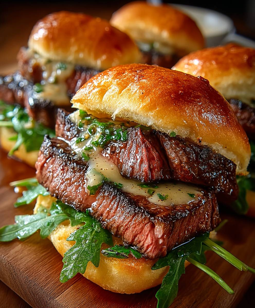 Cowboy Butter Steak Sliders