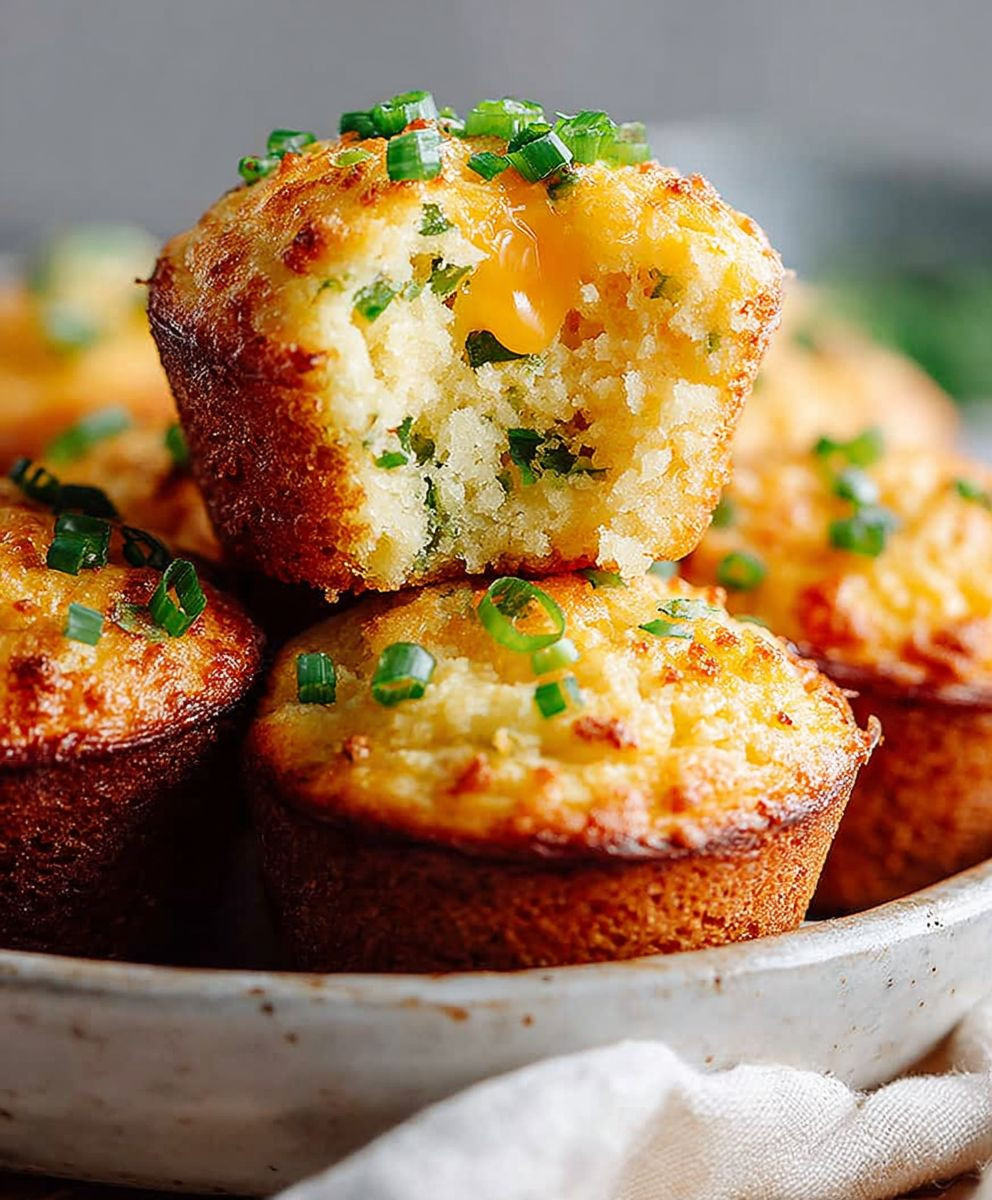 Cheddar Jalapeno Cornbread Muffins