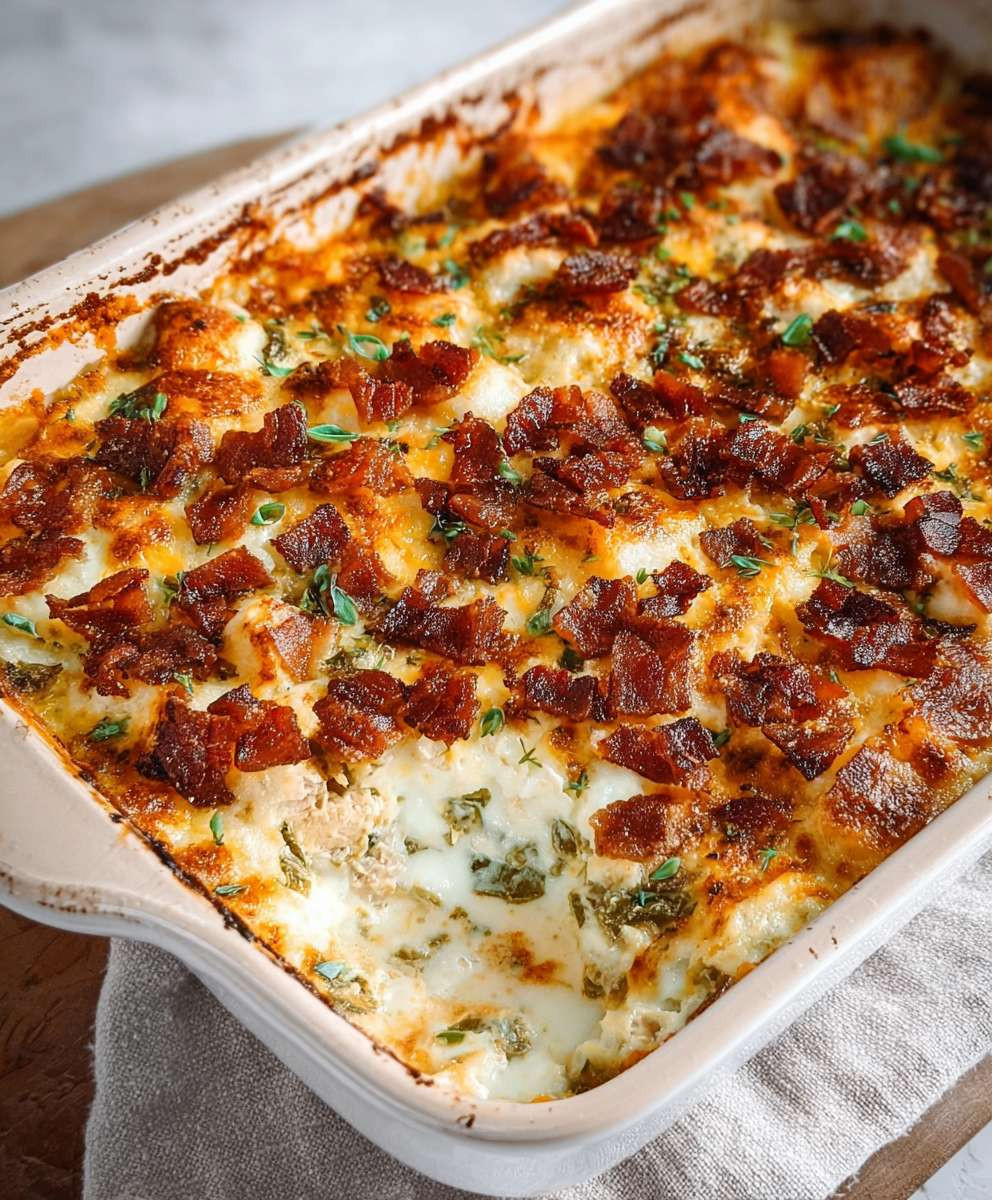 Keto Jalapeno Popper Casserole