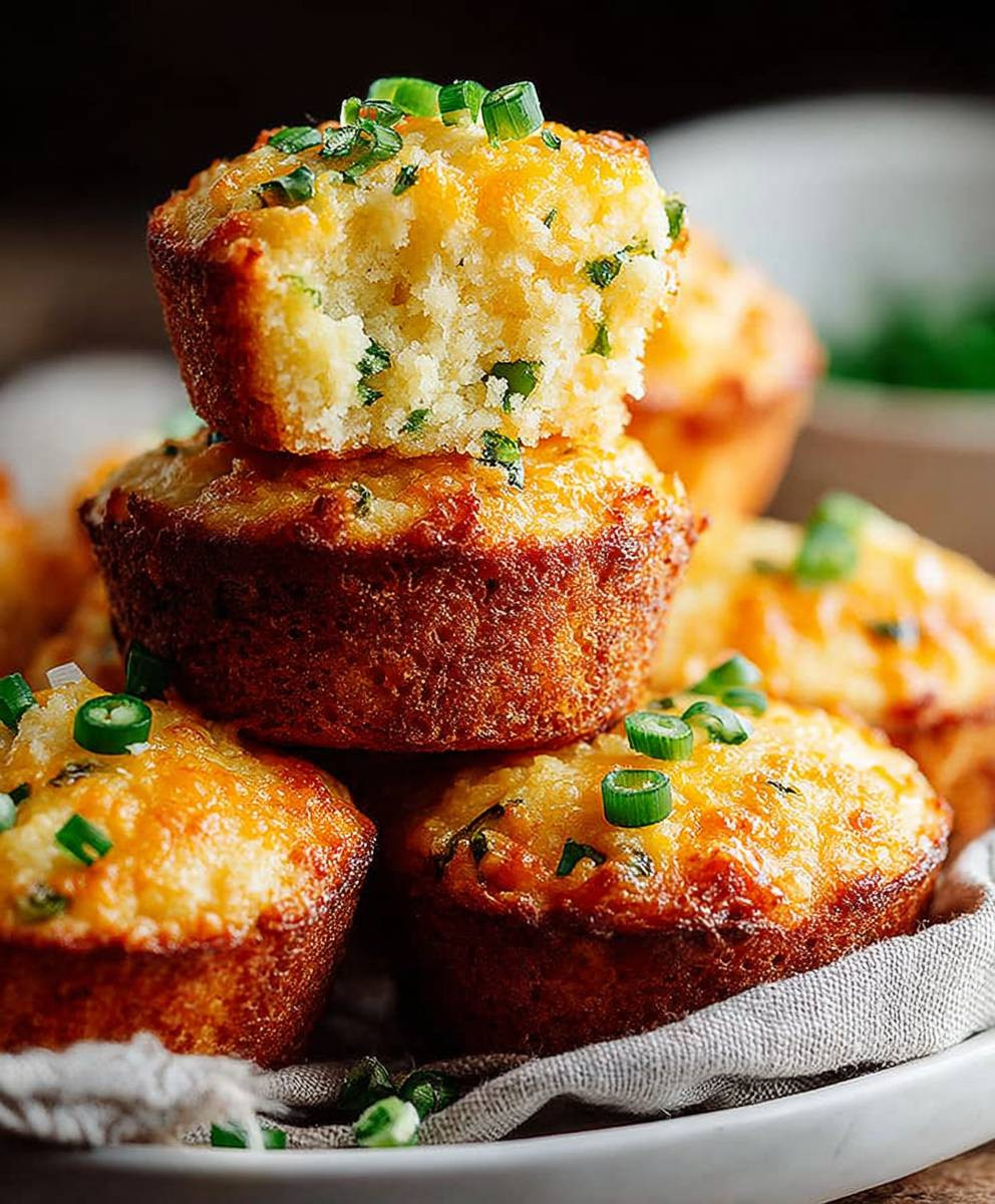Cheddar Jalapeno Cornbread Muffins