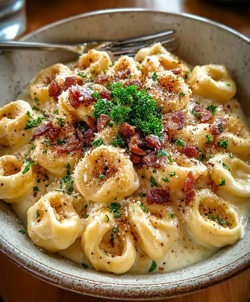 Creamy Tortellini Carbonara