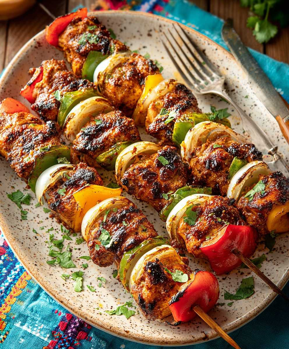 Mexican Barbecue Chicken Skewers