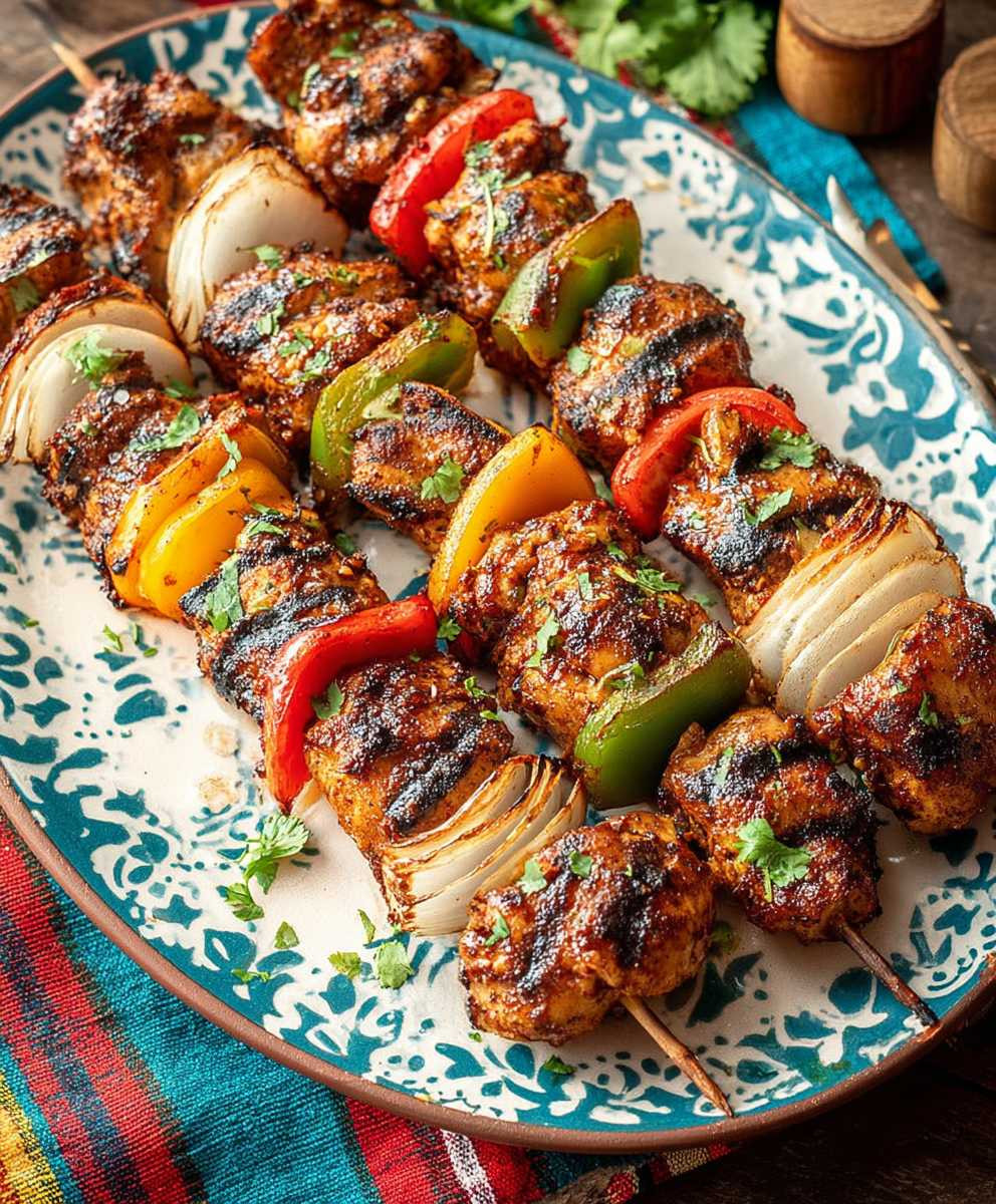 Mexican Barbecue Chicken Skewers