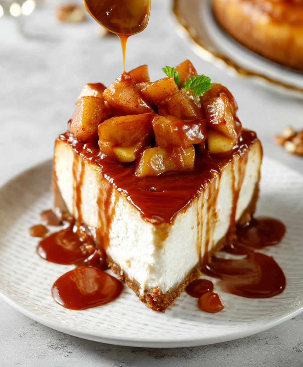 Caramel Apple Cheesecake