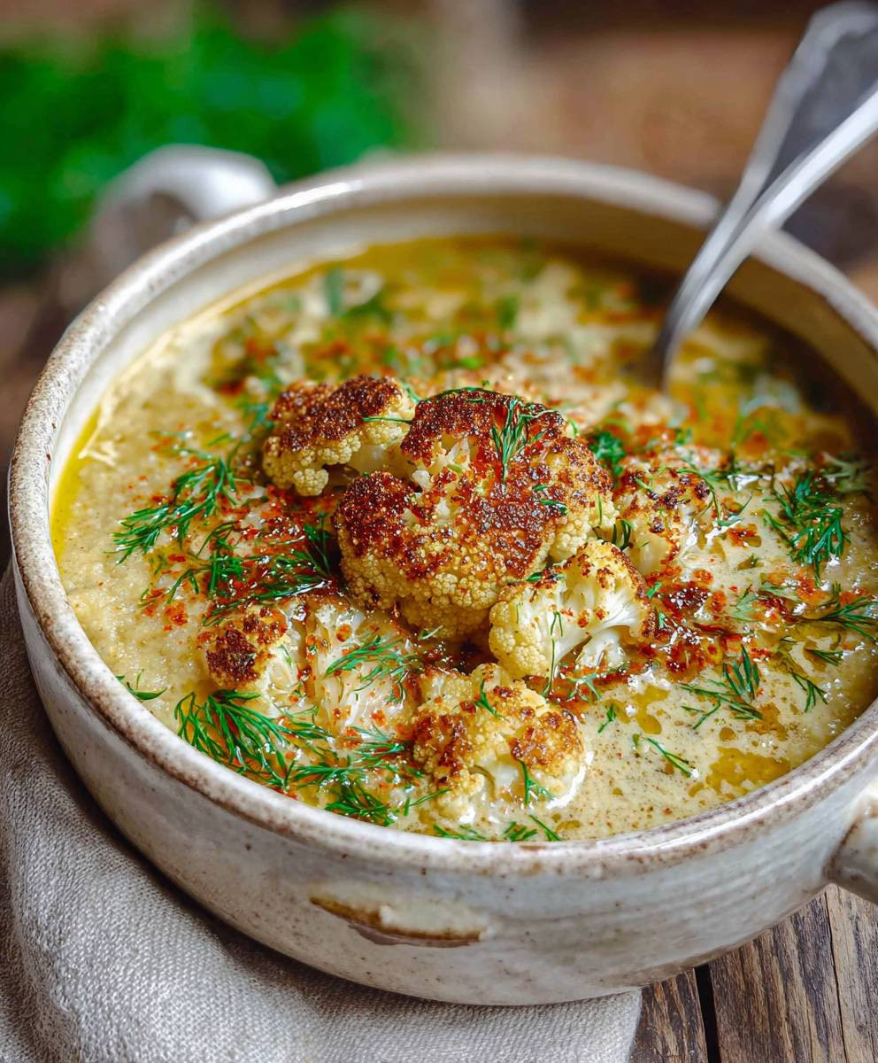 Roasted Cauliflower Soup