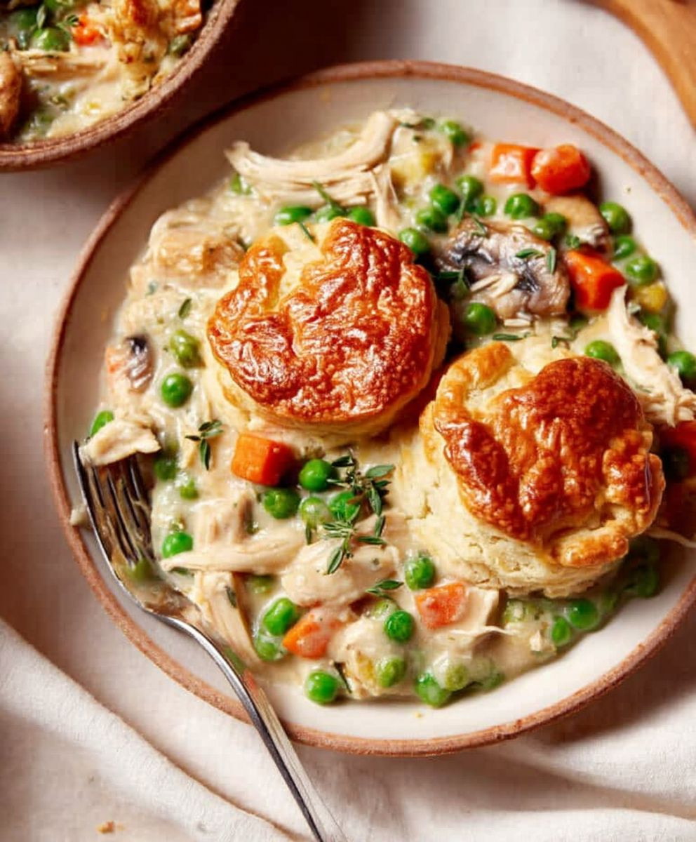 Crustless Chicken Pot Pie