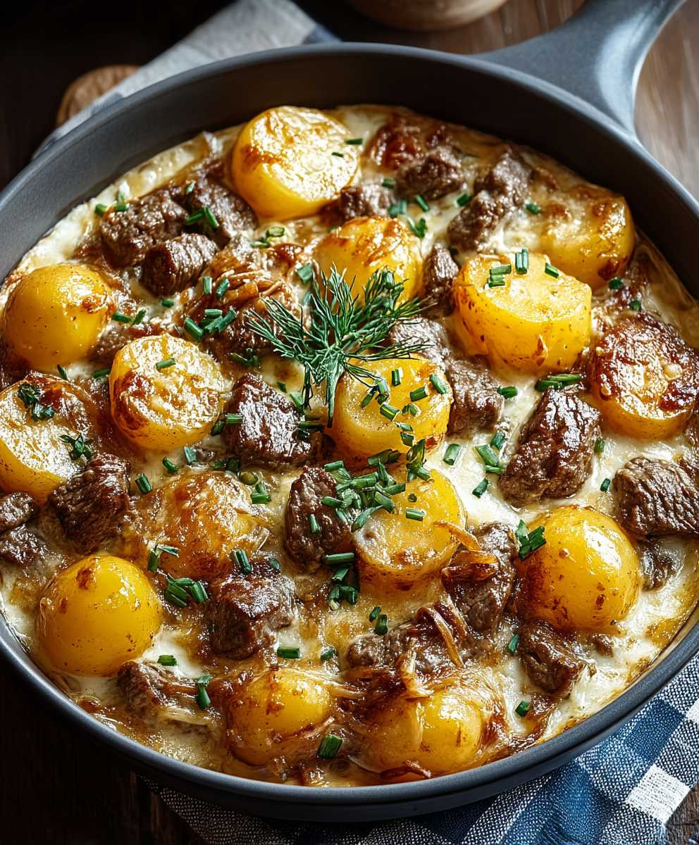 Creamy Beef Potato Casserole