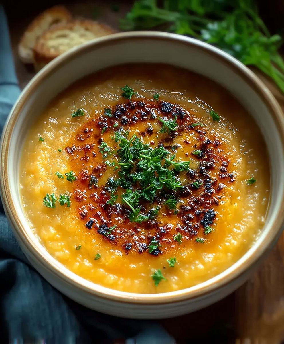 Creamy Carrot Lentil Soup