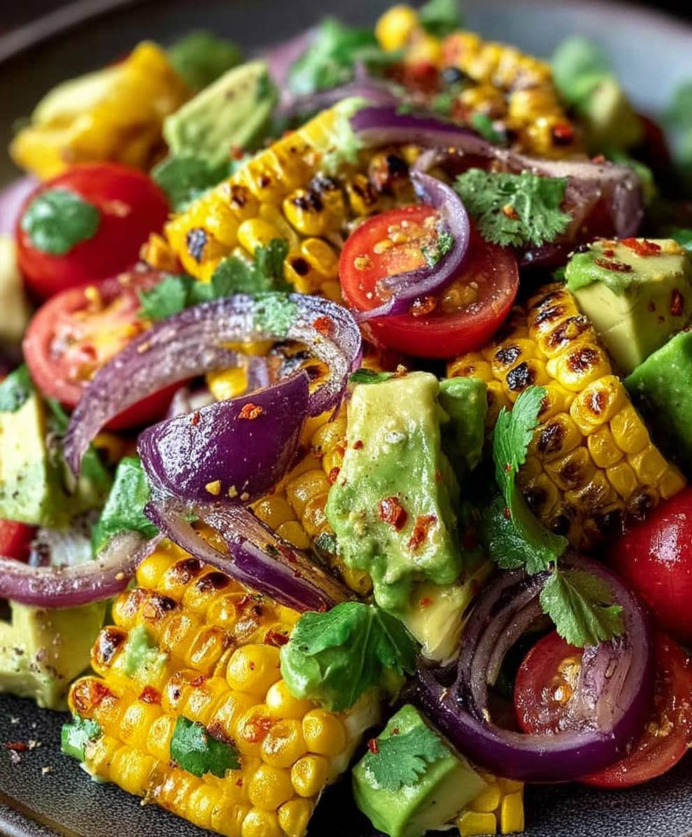 Charred Corn Avocado Salad