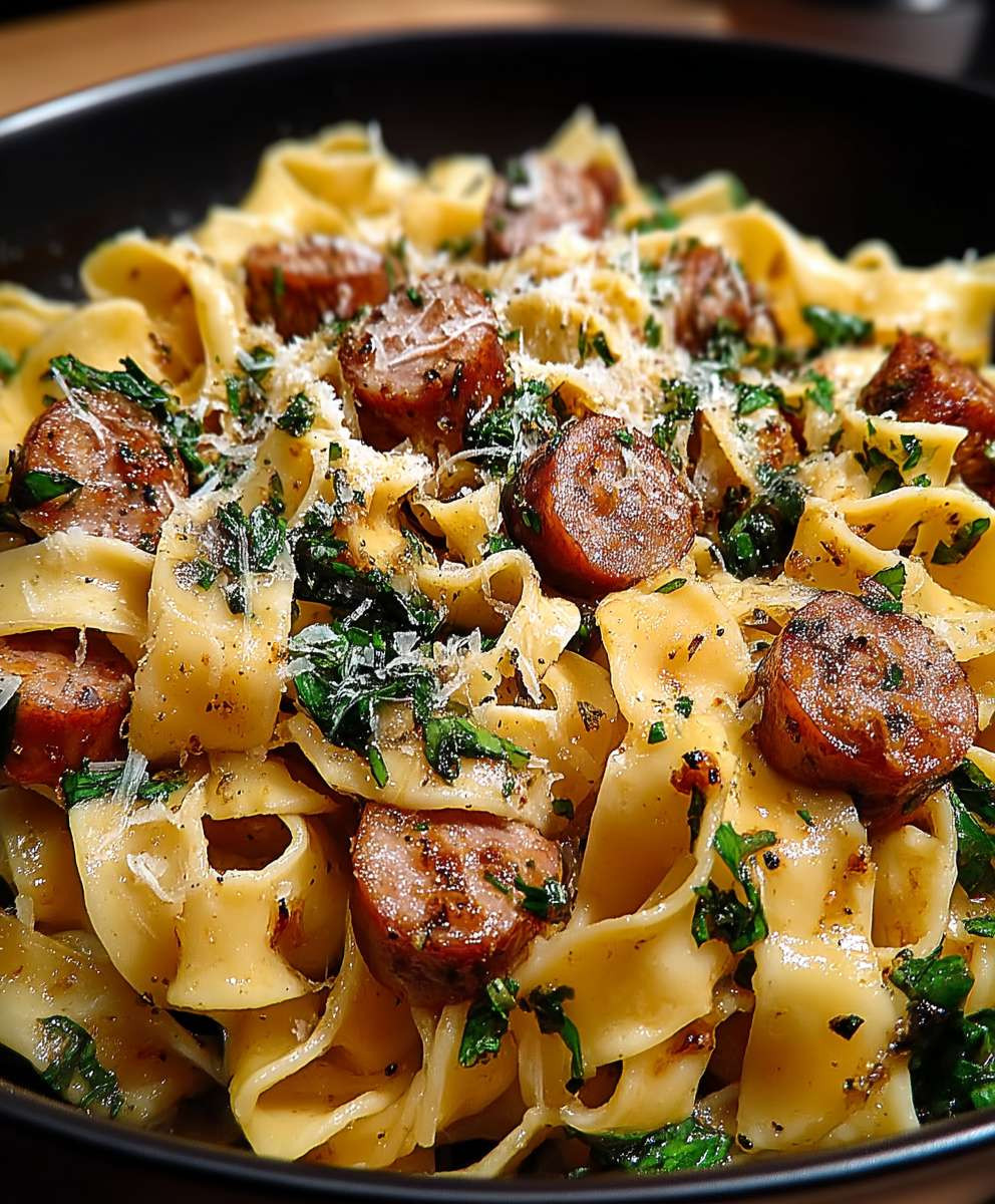 Garlic Butter Sausage Pasta