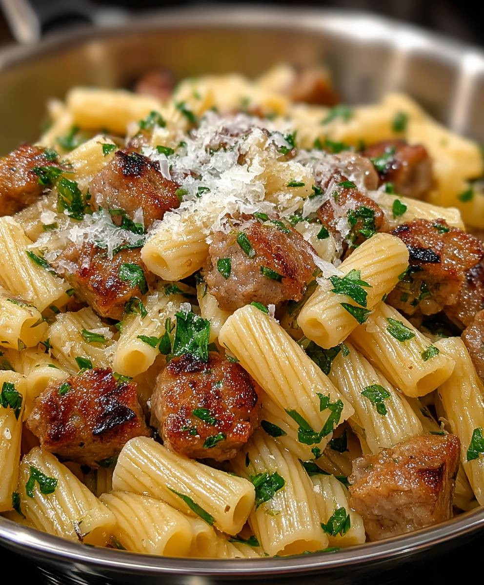Garlic Butter Sausage Pasta