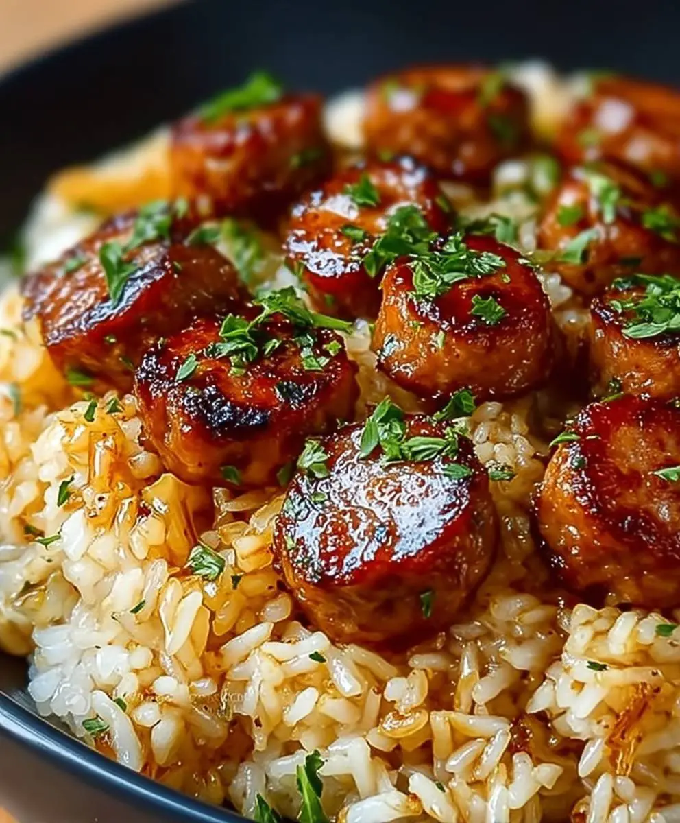 Cajun Honey Garlic Sausage Rice