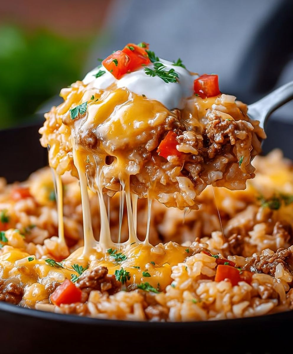 Cheesy Taco Rice