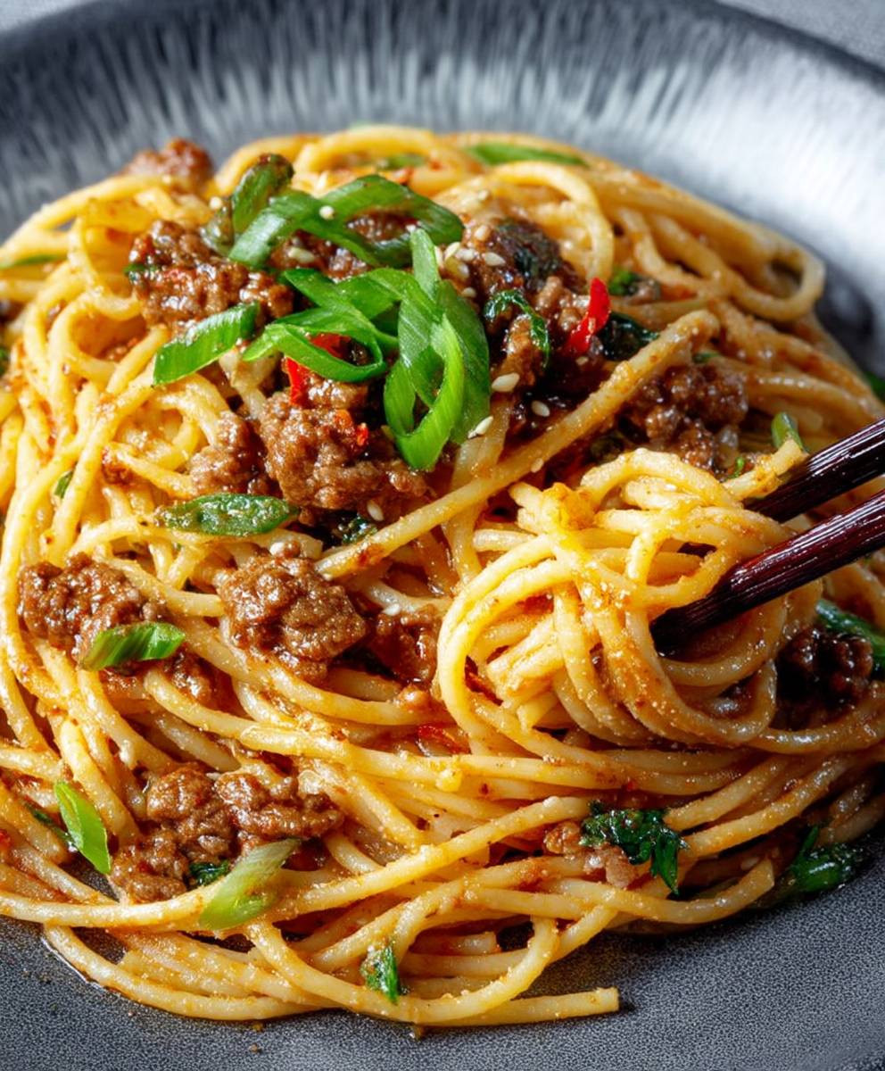 Asian Beef Spaghetti