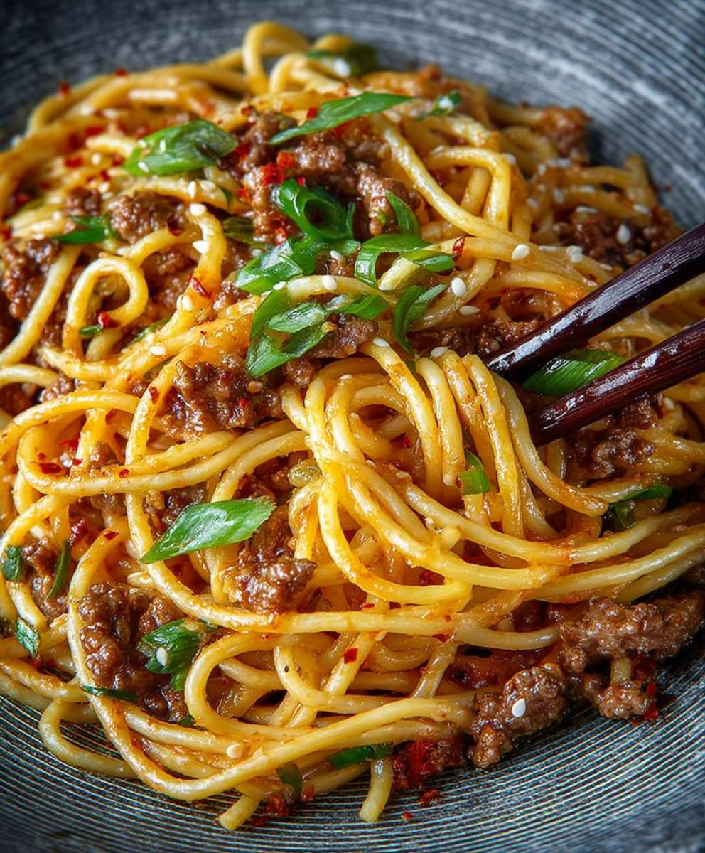 Asian Beef Spaghetti