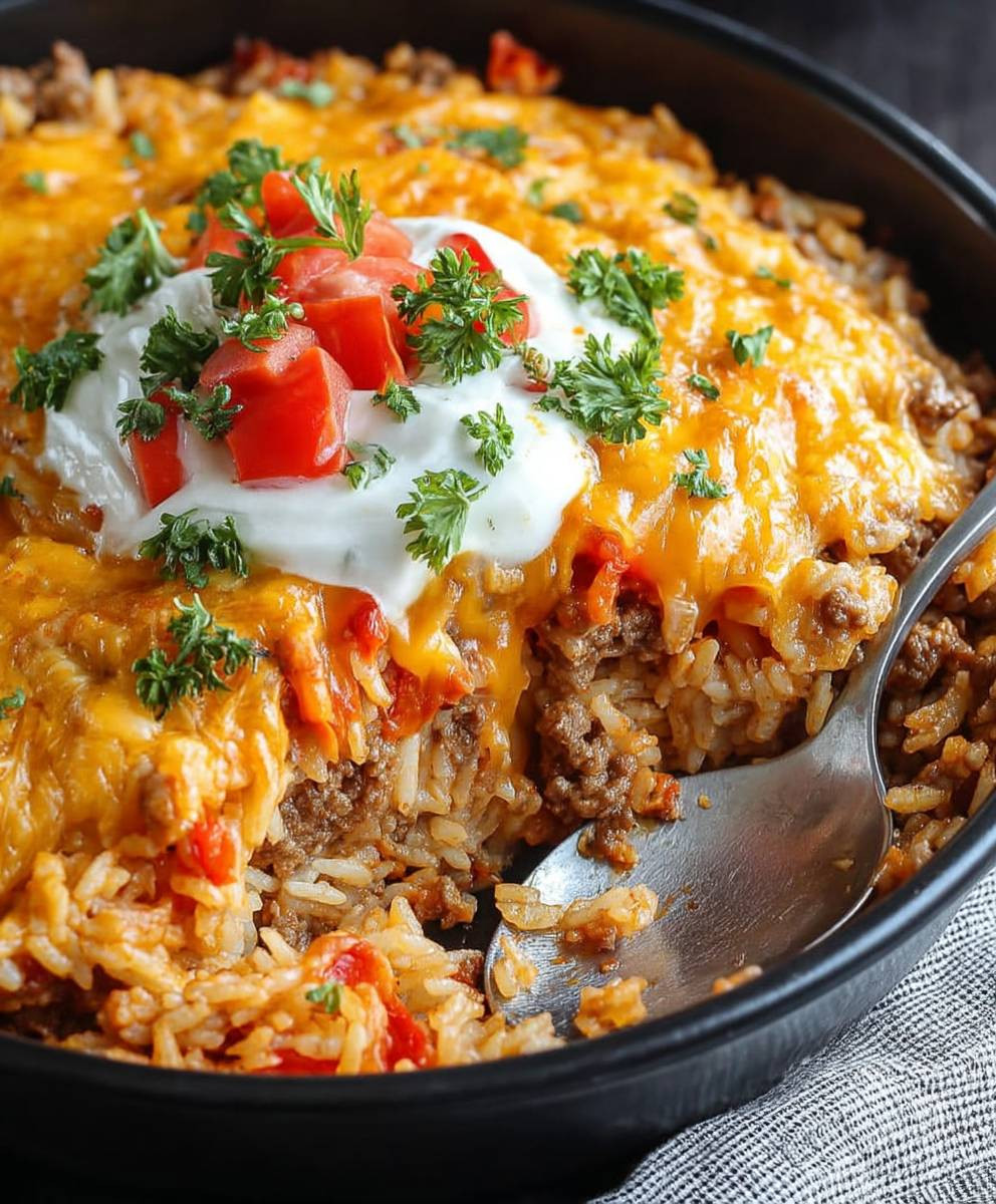 Cheesy Taco Rice