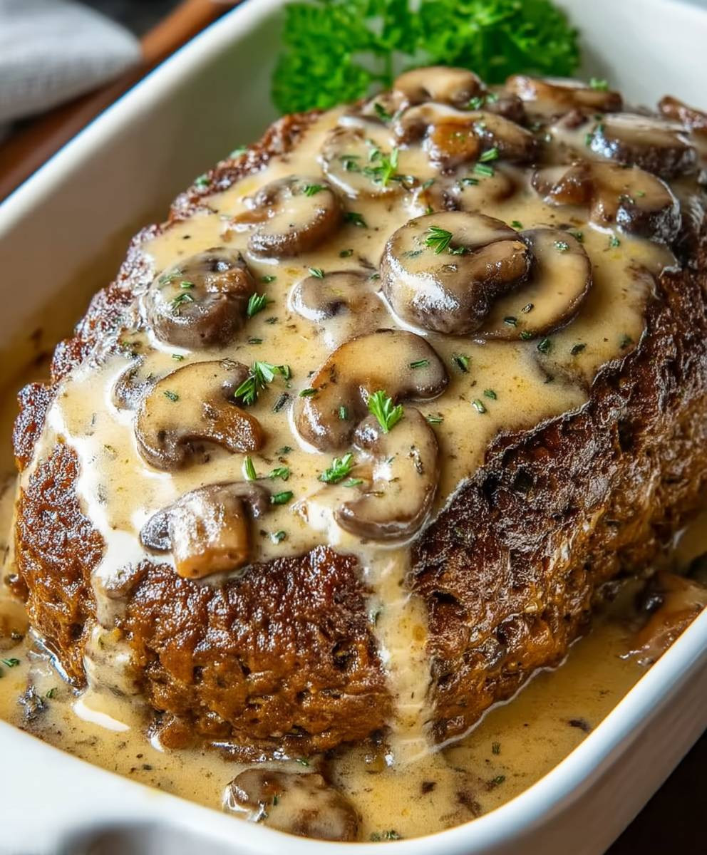 Mushroom Gravy Meatloaf