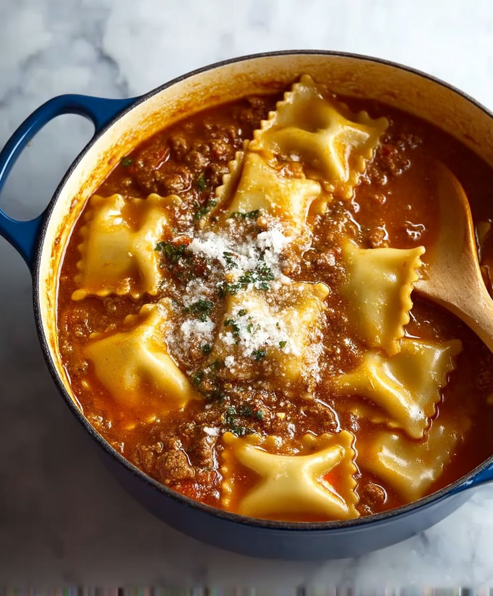Cheesy Lasagna Soup
