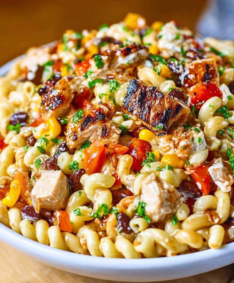 BBQ Chicken Pasta Salad