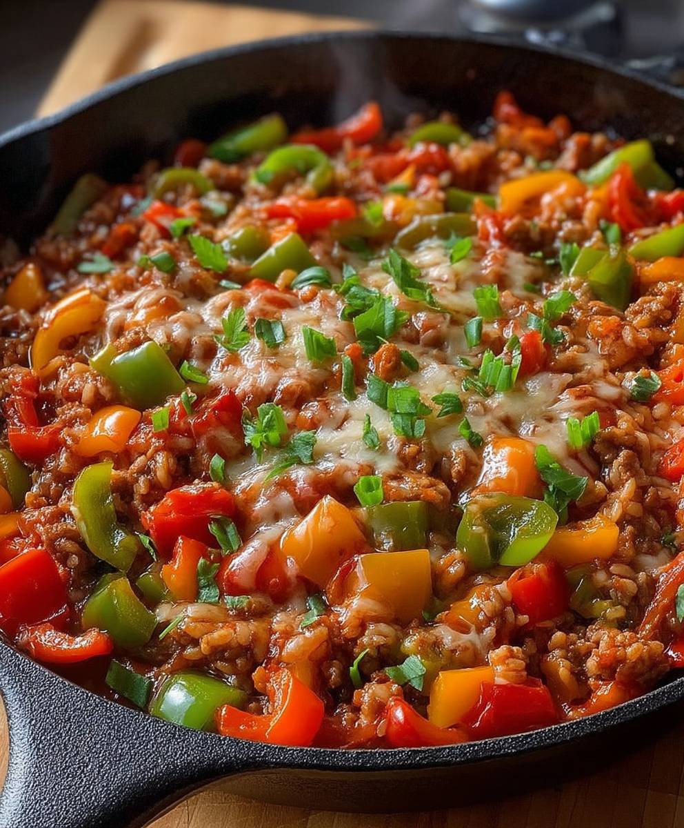 Unstuffed Pepper Skillet