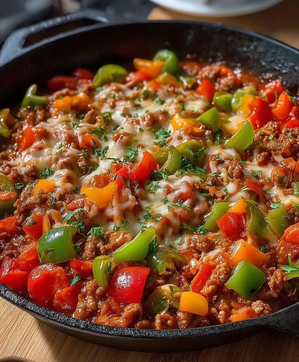 Unstuffed Pepper Skillet