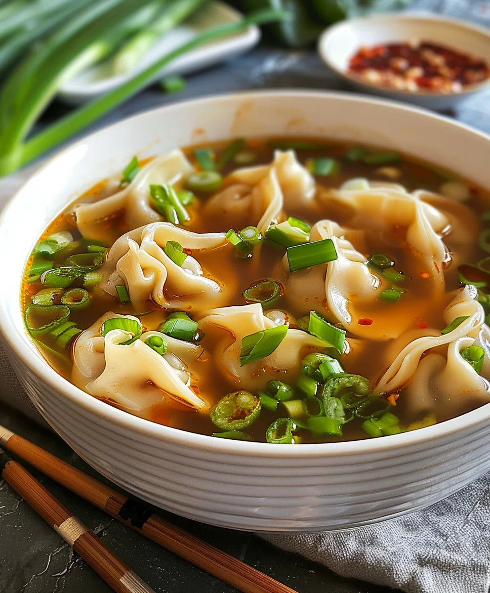 Quick Easy Wonton Soup Recipe: Comfort in a Bowl