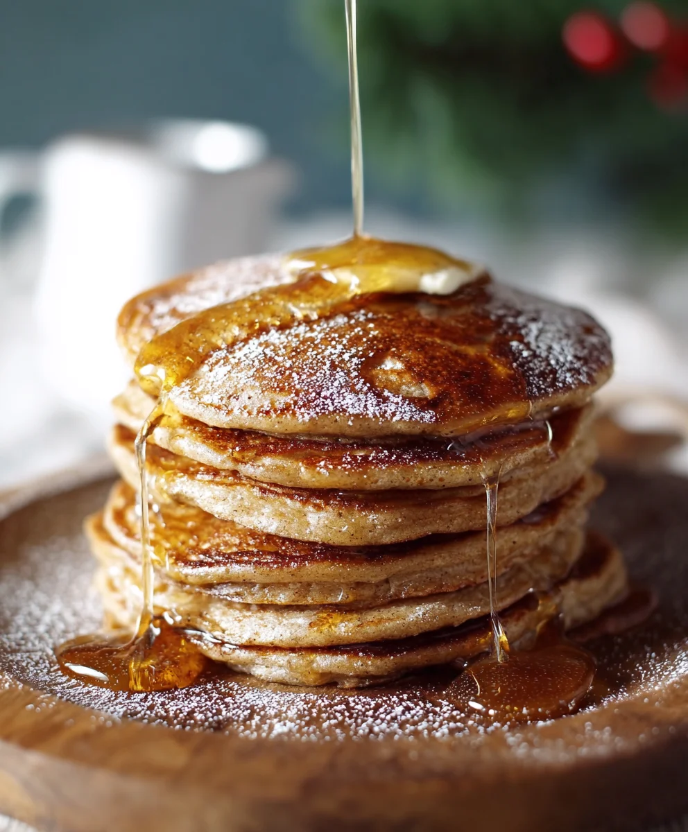 Warm, Botanical Spiced Gingerbread Pancakes Recipe