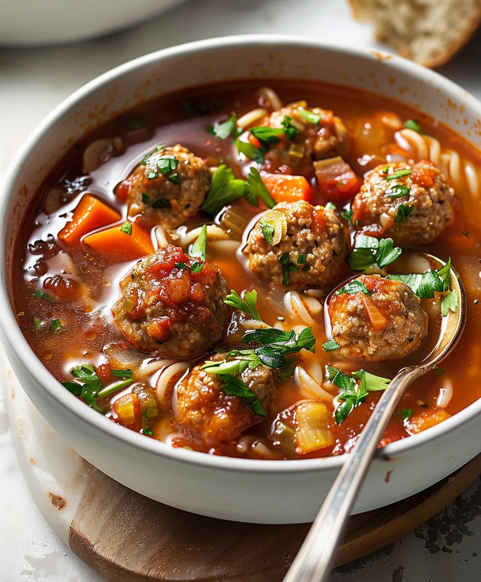 Hearty Meatball Soup: Easy, Comforting Family Favorite