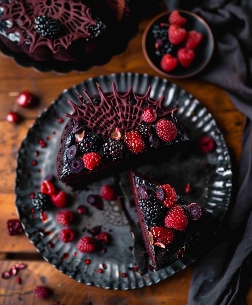 Black Velvet Cake Halloween