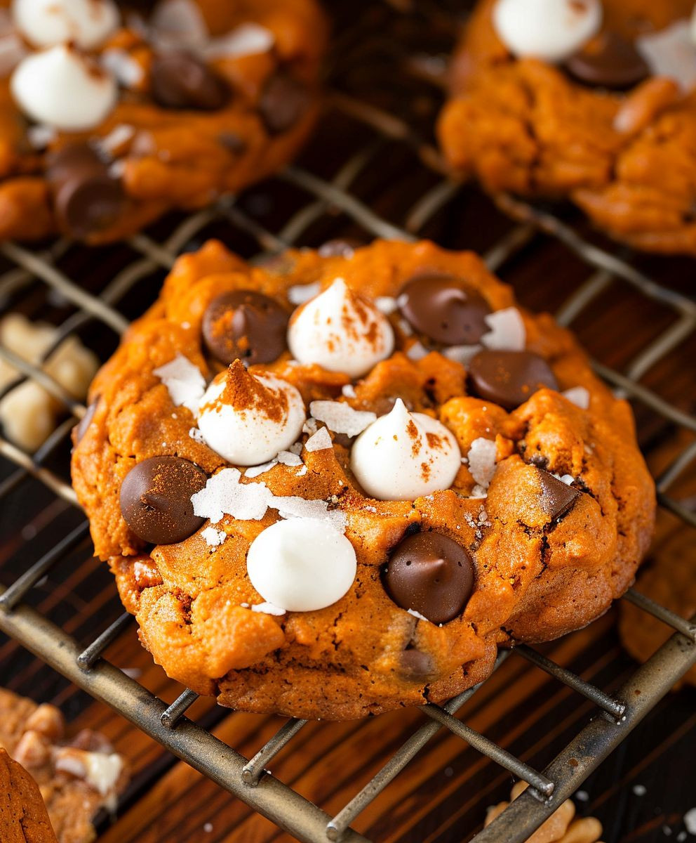 Pumpkin Smores Cookies