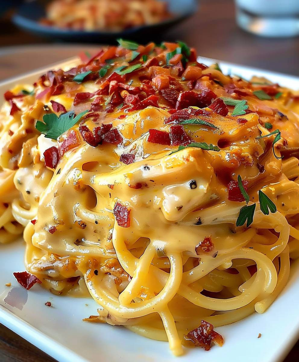 Spicy Southern Chicken Spaghetti