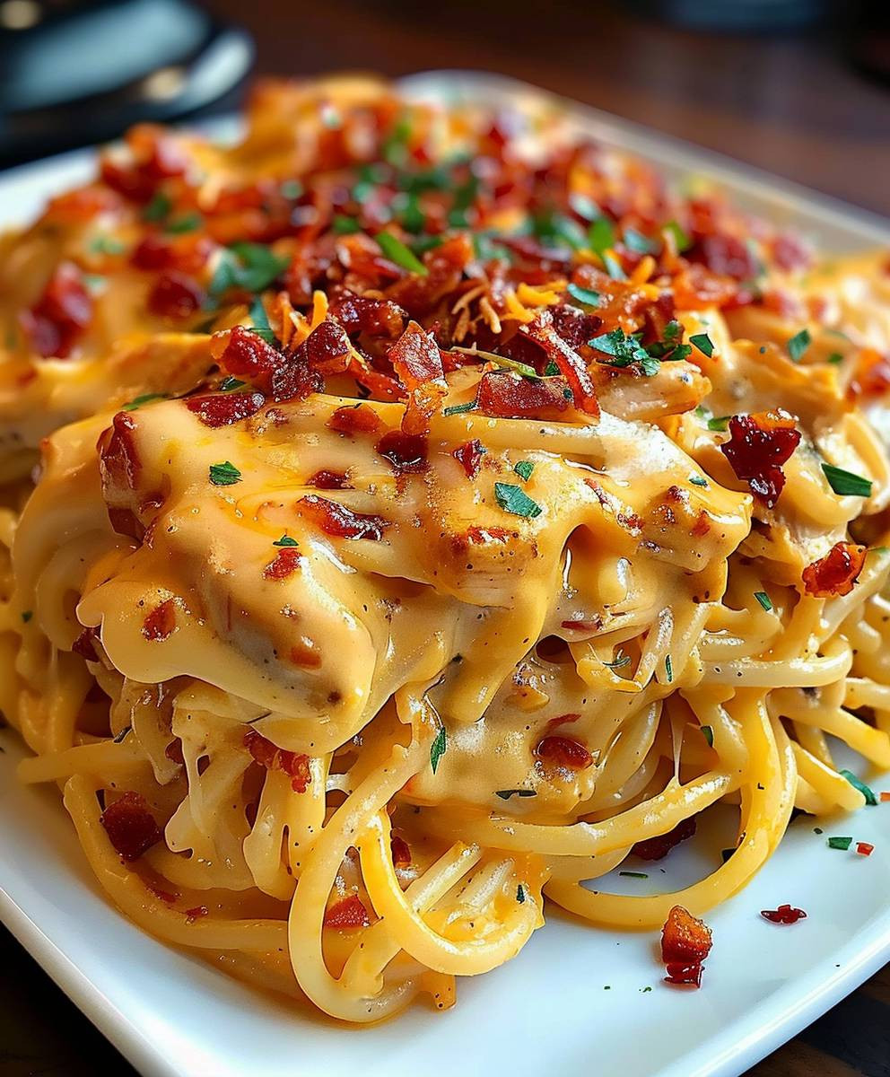 Spicy Southern Chicken Spaghetti