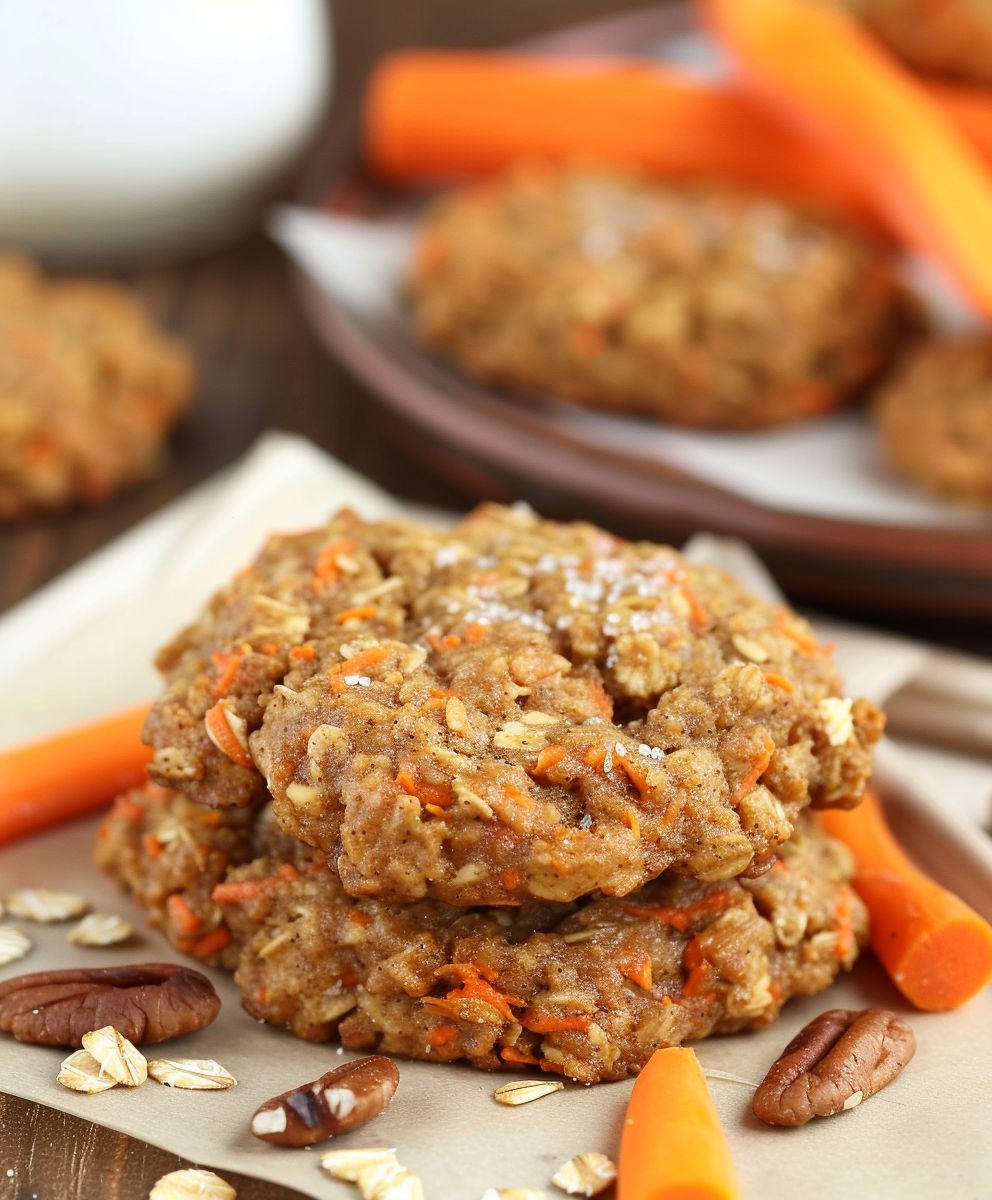 Carrot Cake Oatmeal Cookies