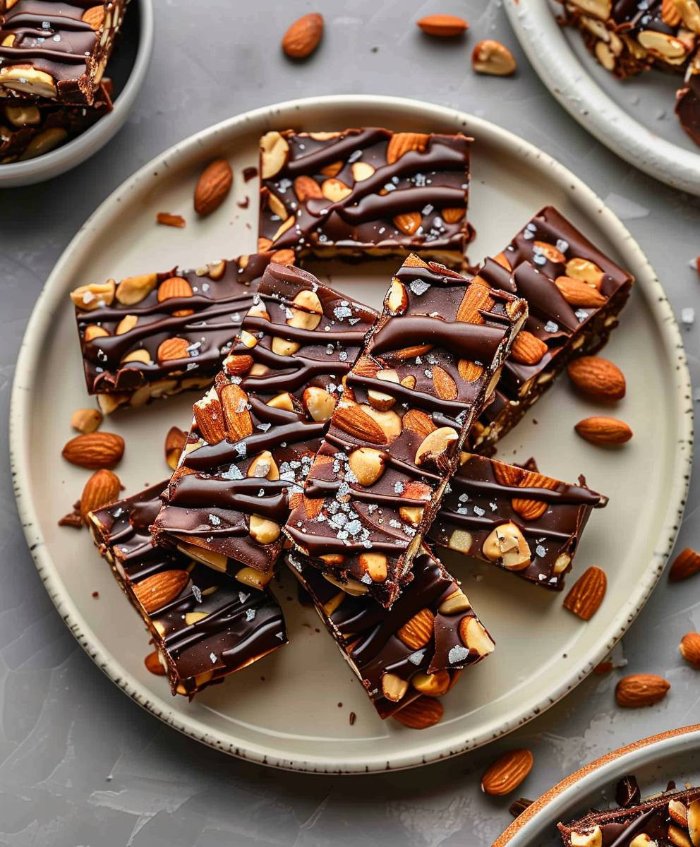 Chocolate Sea Salt Nut Bars