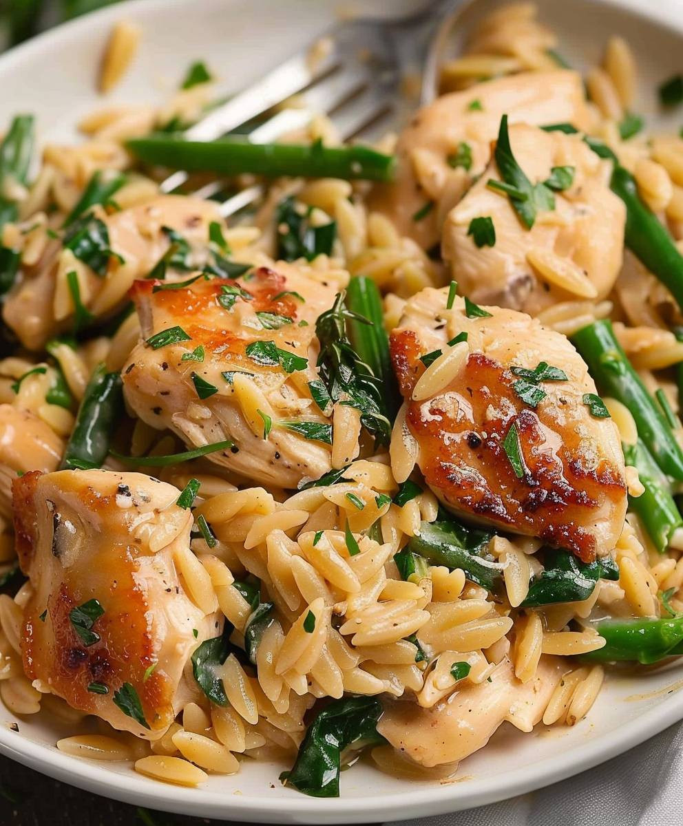 One Pot Chicken Orzo