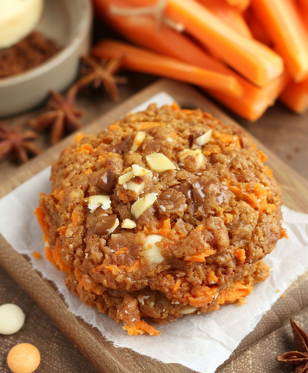 Carrot Cake Oatmeal Cookies