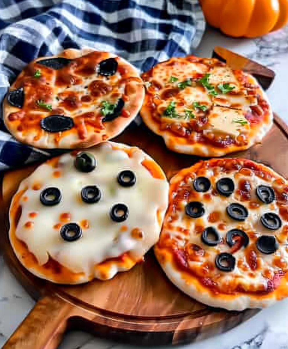 Mini Halloween Pizzas