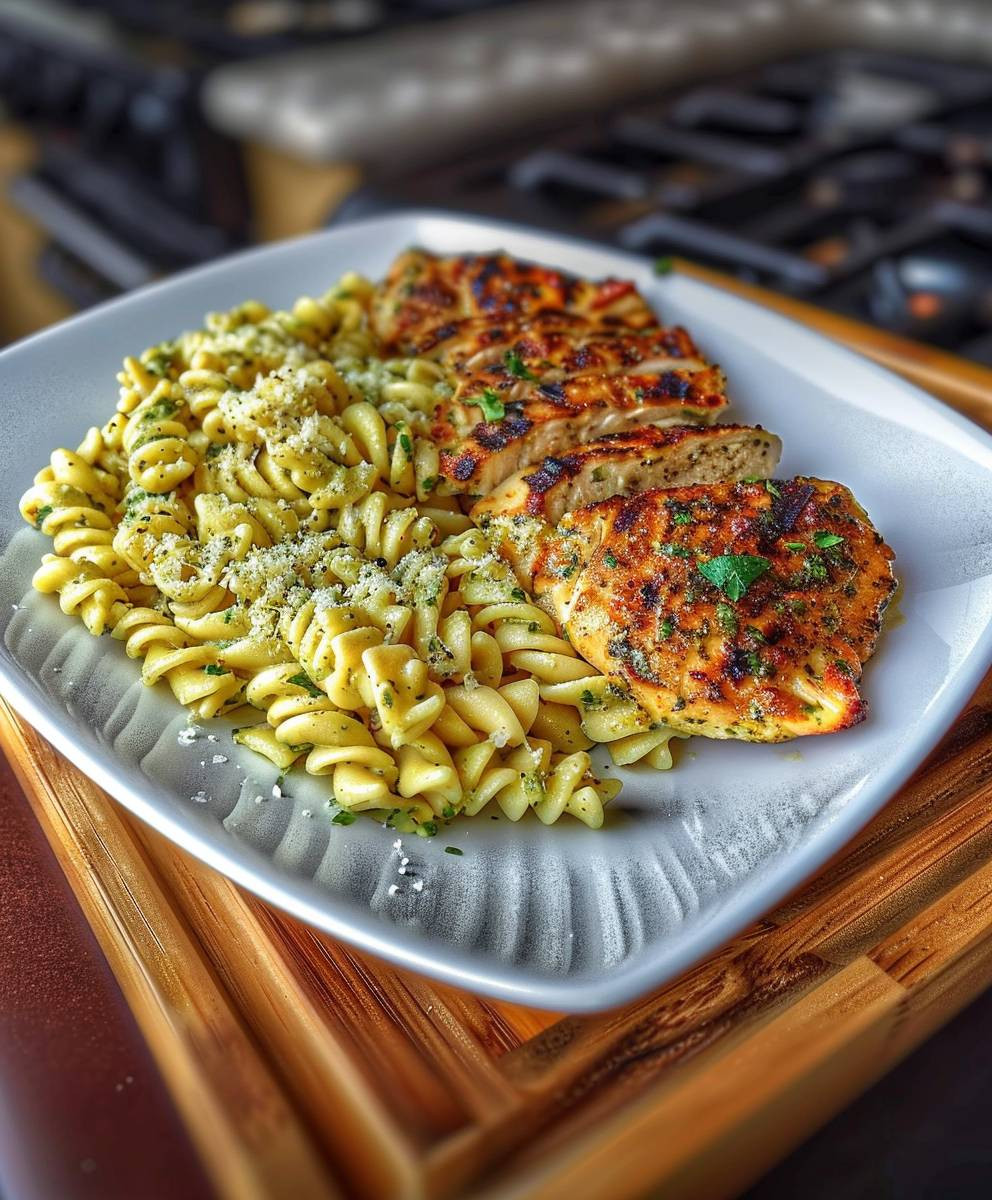 Garlic Parmesan Chicken Pasta