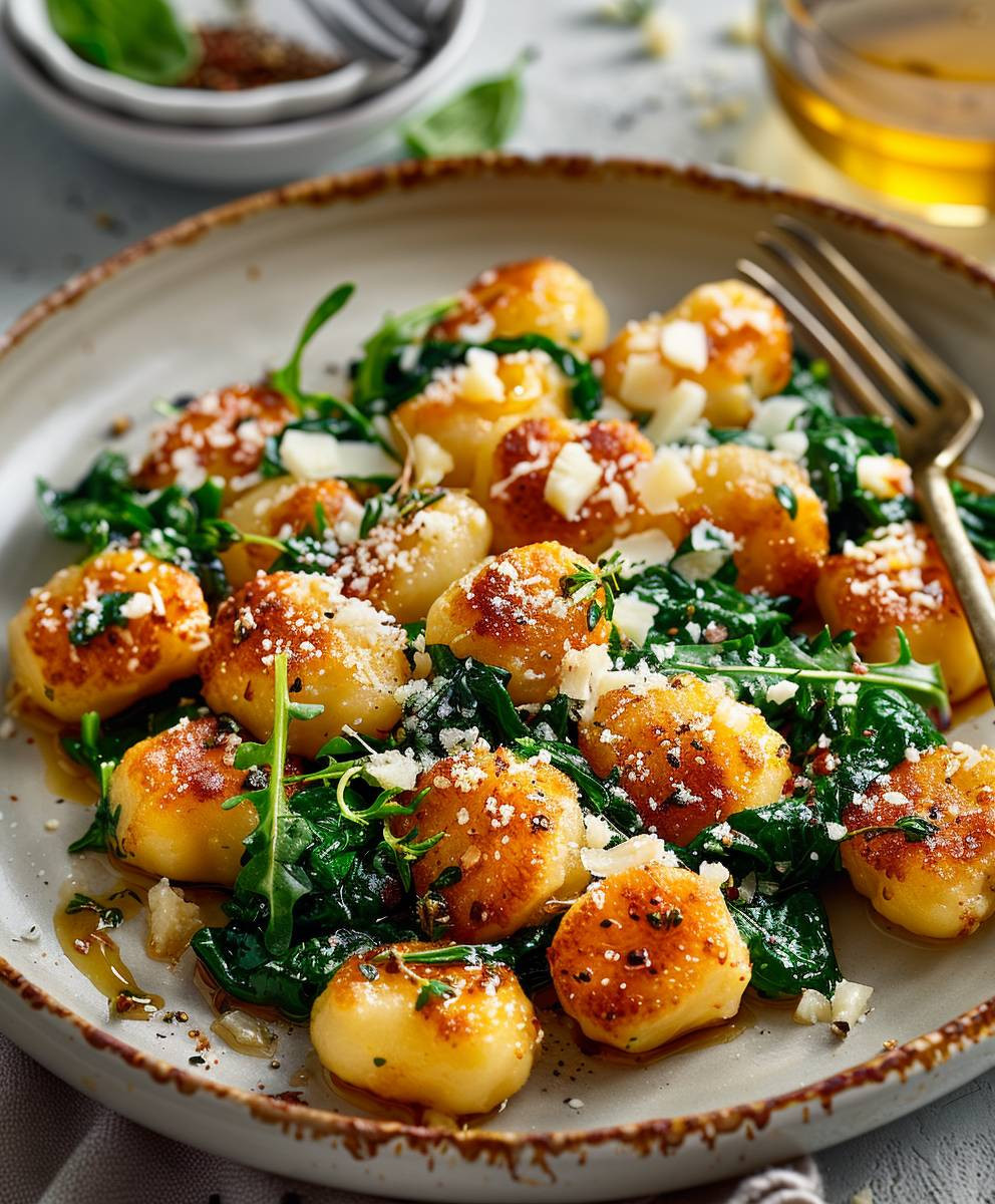 Creamy Spinach Gnocchi