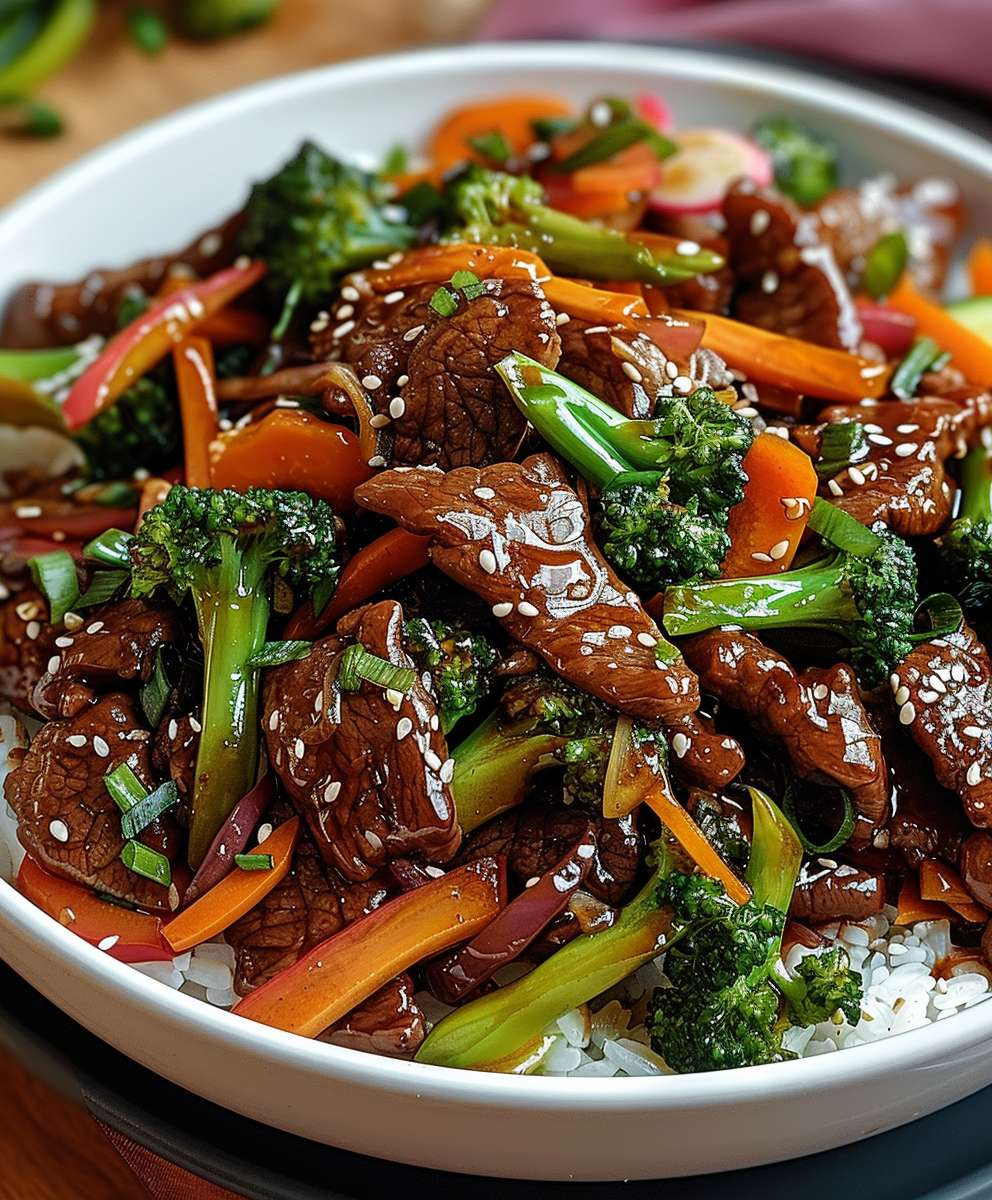 Sweet Ginger Beef Stir Fry