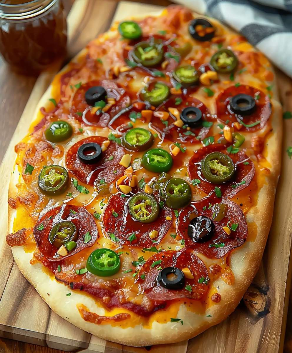 Hot Honey Flatbread Pizza