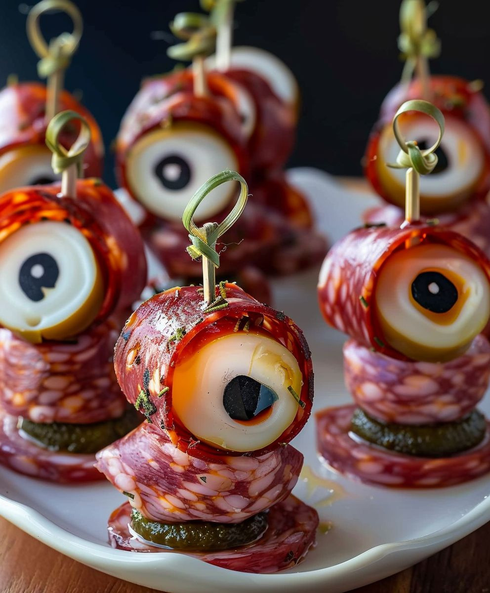 Halloween Salami Appetizer