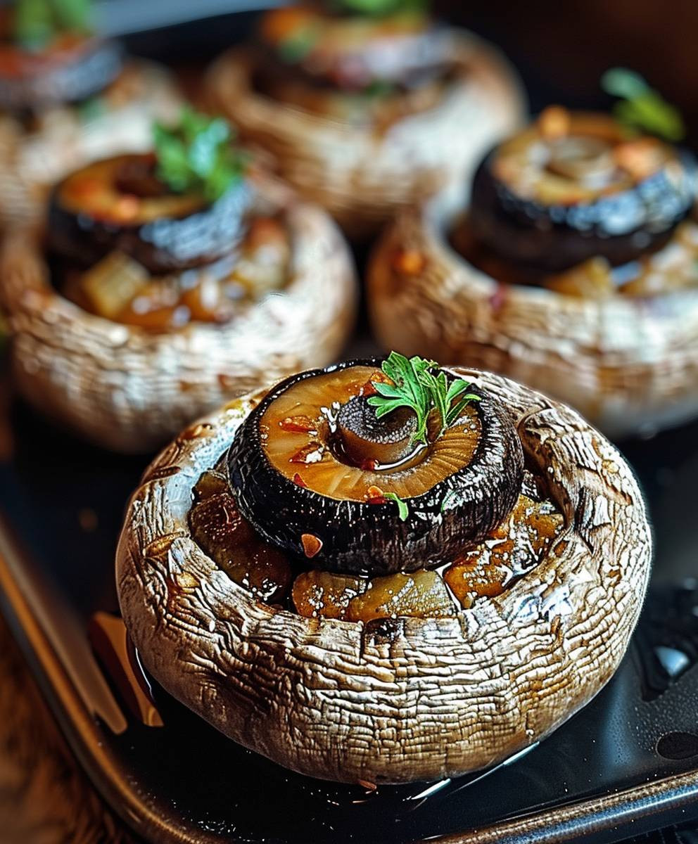 Stuffed Mushroom Eyeballs