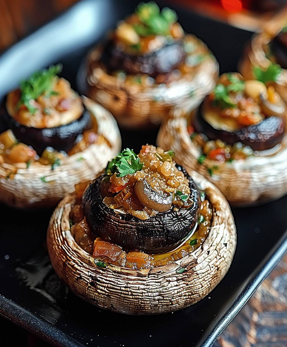 Stuffed Mushroom Eyeballs