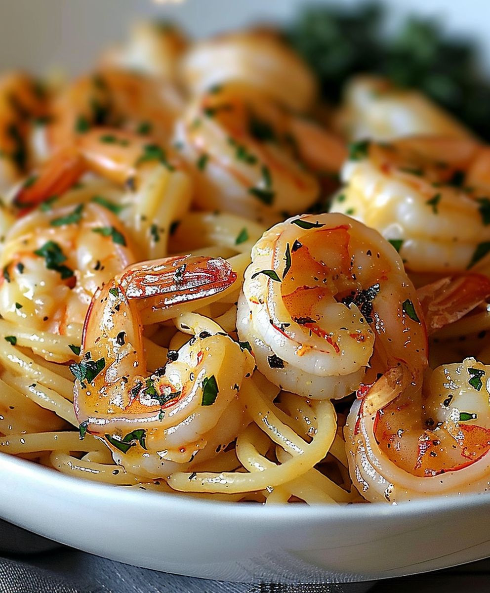 Garlic Butter Shrimp Pasta